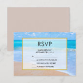 Amazing Beach Tropical Scene Photo RSVP (Voorkant / Achterkant)