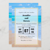 Amazing Beach Tropical Scene Photo Weddenschap Kaart (Voorkant / Achterkant)