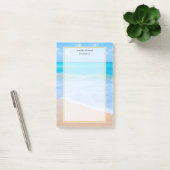 Amazing Beach Tropical Scene Photo Weddenschap Post-it® Notes (Kantoor)
