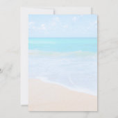Amazing Beach Tropical Scene Photo Wedding Invite Kaart (Achterkant)