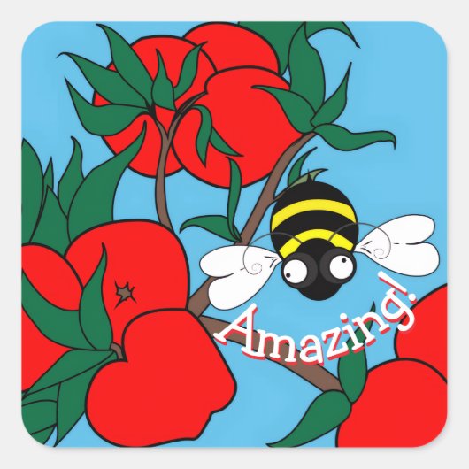 Amazing Bee Sticker (Voorkant)