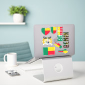 Amazing Benin Shapes National Symbols Sticker (Laptop op bureau)