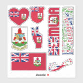 Amazing Bermuda Shapes National Symbols Sticker (Vel)