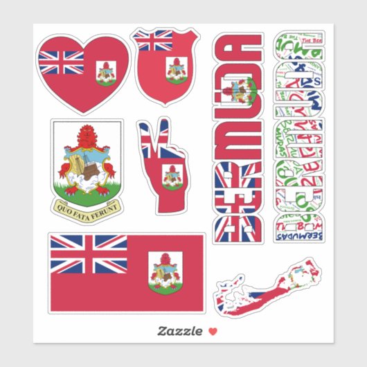 Amazing Bermuda Shapes National Symbols Sticker (Vel)