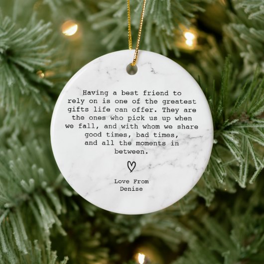 Amazing Best Special Friend Definition  Keramisch Ornament (Boom)