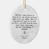 Amazing Best Special Friend Definition  Keramisch Ornament (Rechts)