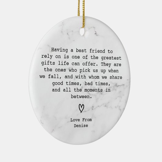 Amazing Best Special Friend Definition  Keramisch Ornament (Rechts)