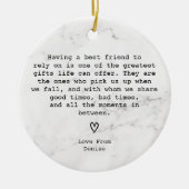 Amazing Best Special Friend Definition  Keramisch Ornament (Voorkant)