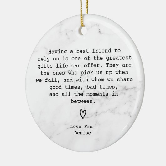 Amazing Best Special Friend Definition Keramisch Ornament (Links)