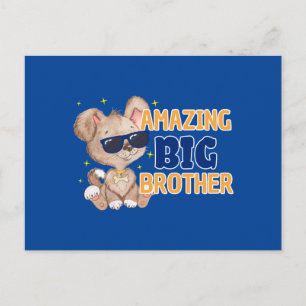 Amazing Big Brother Cool Dog Briefkaart