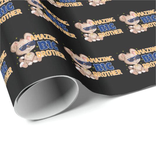 Amazing Big Brother Cool Dog Cadeaupapier (Rol Hoek)