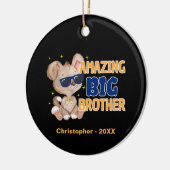 Amazing Big Brother Cool Dog Keramisch Ornament (Links)