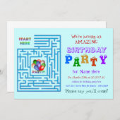 Amazing Birthday Party Kaart (Voorkant / Achterkant)