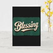 Amazing Blessing Logo Kostuum  Kaart (Gele Bloem)