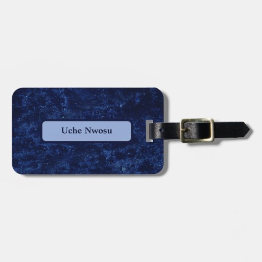 Amazing Blue Bagagelabel (Voorkant horizontaal)