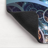 Amazing Blue Fractal Art Muismat (Hoek)