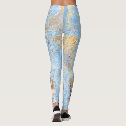 Amazing Blue Marble Leggings (Achterkant)
