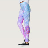 Amazing Blue-Paarse marmer Leggings (Links)