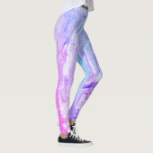Amazing Blue-Paarse marmer Leggings (Rechts)