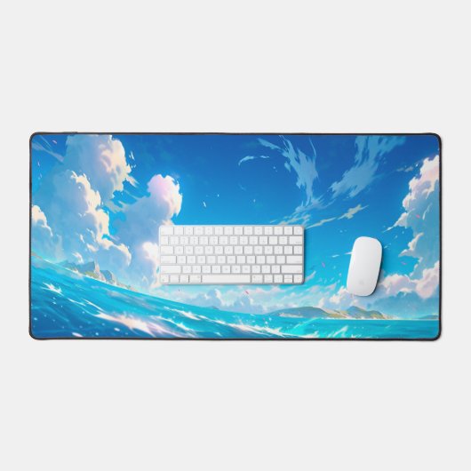 Amazing Blue Sky en Zee Bureaumat (Keyboard & Muis)