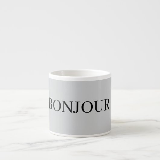 AMAZING BONJOUR Mug Espresso Kop (Voorkant)