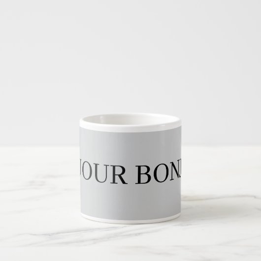 AMAZING BONJOUR Mug Espresso Kop (Voorkant)