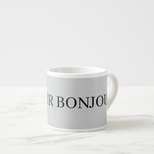 AMAZING BONJOUR Mug Espresso Kop (Voorkant rechts)