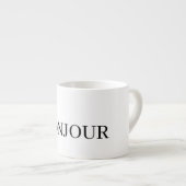 AMAZING BONJOUR Mug Espresso Kop (Voorkant rechts)