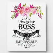 Amazing Boss DANK JE BOSS "geweldige baas" Fotoplaat (Voorkant)