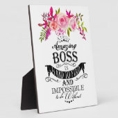 Amazing Boss DANK JE BOSS "geweldige baas" Fotoplaat (Zijkant)