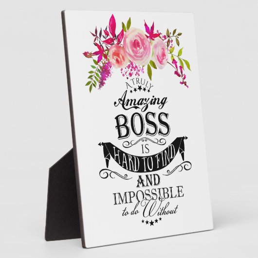 Amazing Boss DANK JE BOSS "geweldige baas" Fotoplaat (Zijkant)