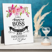 Amazing Boss DANK JE BOSS "geweldige baas" Fotoplaat (Zijkant)