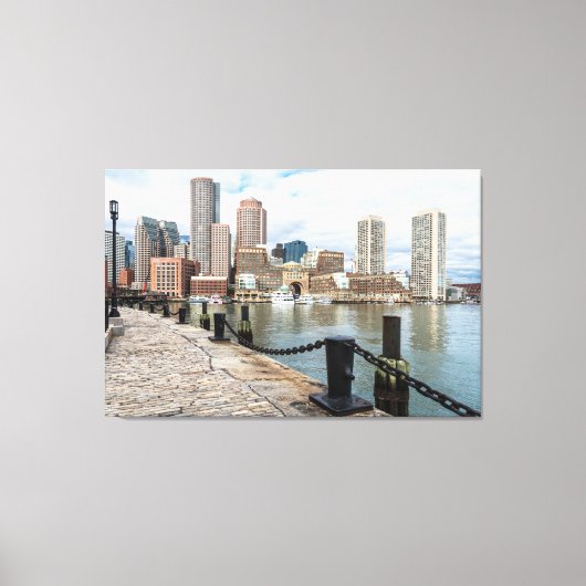 Amazing Boston Skyline Canvas (Voorkant)