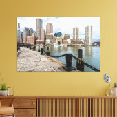 Amazing Boston Skyline Canvas (Insitu (Woonkamer))