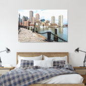 Amazing Boston Skyline Canvas (Insitu (Slaapkamer))