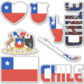 Amazing Chili Shapes National Symbols Sticker (Voorkant)