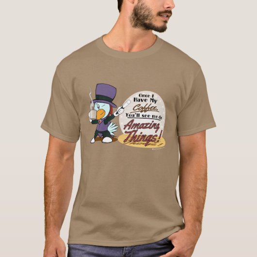 Amazing Coffee - Chimney Chickens Man T-shirt (Voorkant)