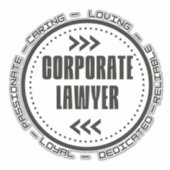Amazing Corporate Lawyer Sticker (Voorkant)