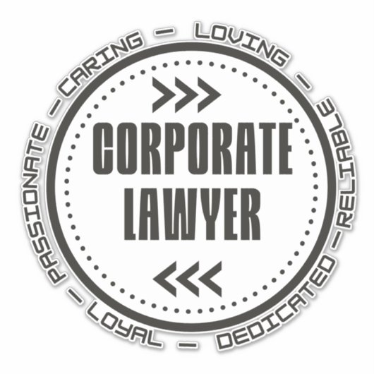 Amazing Corporate Lawyer Sticker (Voorkant)