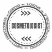 Amazing Cosmetoloog Sticker (Voorkant)