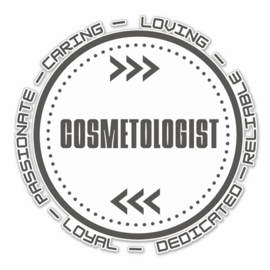 Amazing Cosmetoloog Sticker (Voorkant)