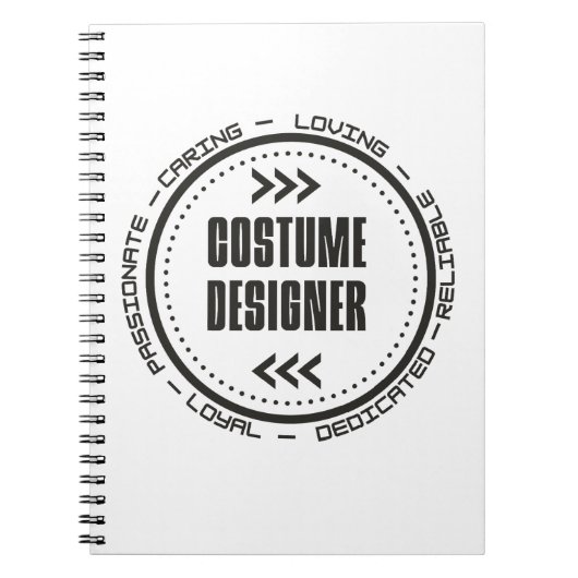 Amazing Costume Designer Notitieboek (Voorkant)