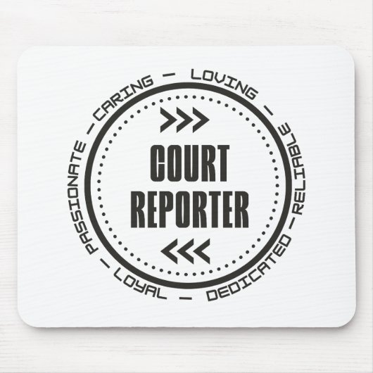 Amazing Court Reporter Muismat (Voorkant)