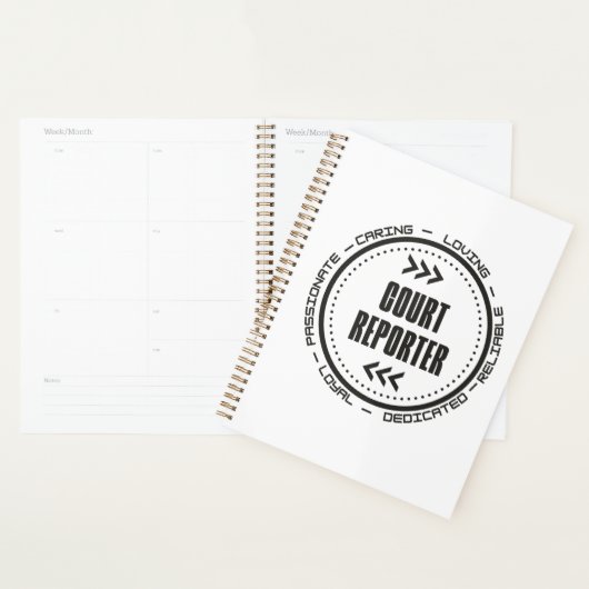 Amazing Court Reporter Planner (Display)