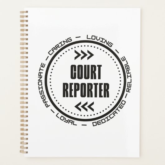 Amazing Court Reporter Planner (Voorkant)