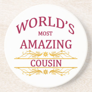 Amazing Cousin Zandsteen Onderzetter