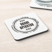 Amazing Crane Operator Bier Onderzetter (Linkerzijde)