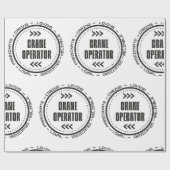 Amazing Crane Operator Cadeaupapier (Vlak)