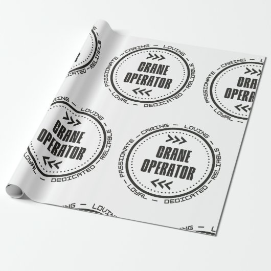 Amazing Crane Operator Cadeaupapier (Uitgerold)