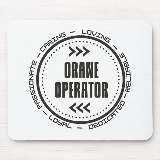 Amazing Crane Operator Muismat (Voorkant)